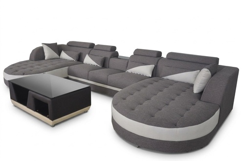 Living room upholstered corner set designer leather sofa with USB big sofa 1103 new