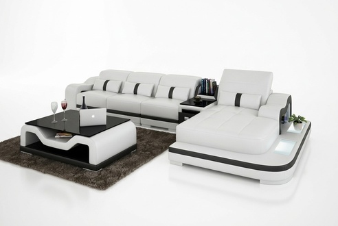 Corner Sofa Fabric LForm Bed Function Couch Design Upholstery Textile Leather Corner Modern