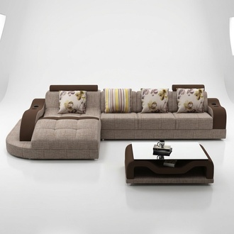 Corner sofa L shape sofa couch upholstered corner sofa living area textile sofas fabric new