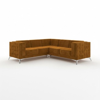 Corner Sofa L Shape Designer Sofa Couch Upholstery Seat Set Fabric Living Landscape