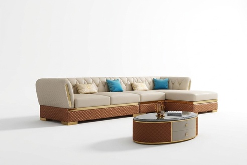 Corner Sofa L Shape Leather Sofa Couch Living Set Design Modern Sofas Corner