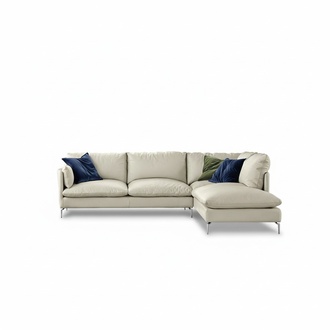 Corner sofa L shape leather luxury design sofa upholstery couch furniture PRIANERA new