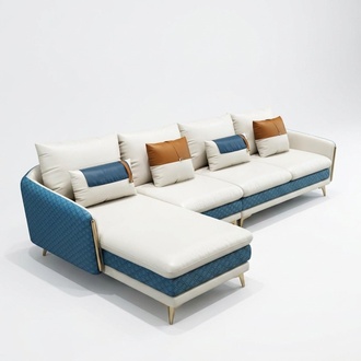 Corner Sofa L Shape Modern Sofa Leather Sofa Corner Sofa Upholstery Living Landscape Turquoise New