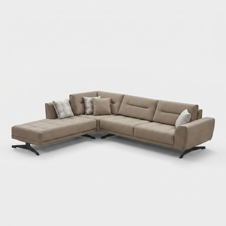 Corner sofa L shape Sofa upholstered fabric sofa beige modern corner couch