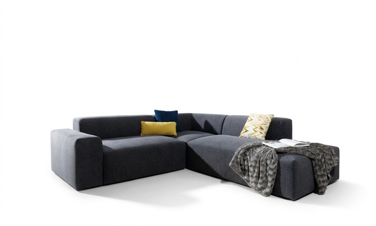 Corner Sofa L-shape Sofa Living Set Upholstery Fabric Design Modern Corner