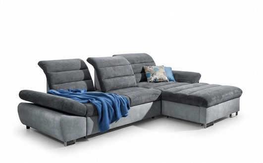 Corner Sofa L-shape Sofa Living Set Upholstery Bed Function Design Modern