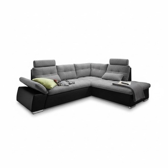 Corner Sofa L-Form Sofa Couch Design Upholstery Modern Leather Textile Bed Function Sofas