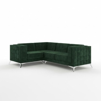Corner Sofa L Shape Sofa Couch Design Couches Upholstery Textile Modern Corner Set Green