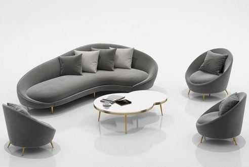 Corner Sofa L-form Velvet Sofa Living Landscape Relax Seat Design Couch Lounge Sofas