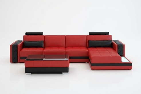 Corner sofa leather sofa big XXL U-shaped living landscape sofa couch set new H2211B
