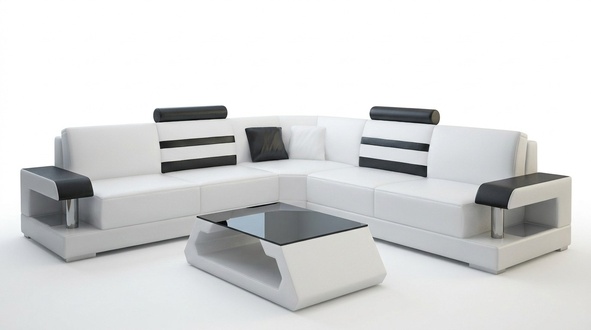 Corner Sofa Leather Sofa Couch Upholstery Corner Seat Living Room Set L Shape Furniture