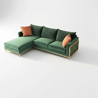 Corner sofa living area upholstered corner sofa couch seat set modern fabric L shape