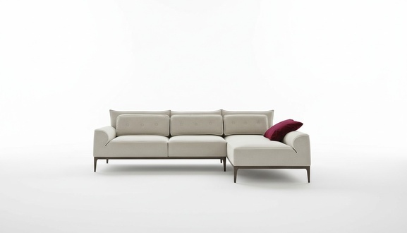 Corner sofa Modern design grey sofas Fabric L-shaped couch Living room sofa PRIANERA