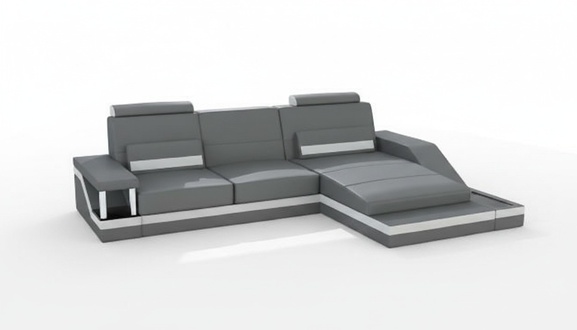 Corner sofa set leather textile fabric living area sofa USB new custom-made