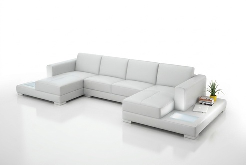 Corner Corner Sofa U Shape Living Sofa Couch Upholstery Set Fabric Sofas Leather