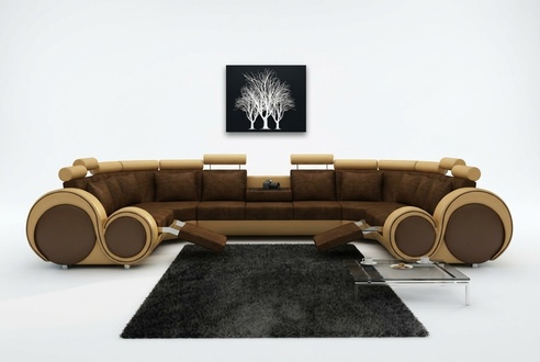 Corner sofa U-shaped sofa couch upholstered corner sofa living landscape textile sofas fabric new