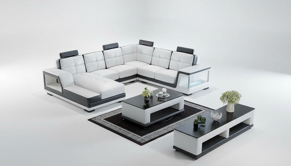U-shaped Corner Sofa Living room sofa Leather sofa Modern New