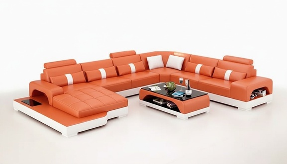 Corner set sofa upholstery corner group living area leather sofa couches sofas U shape