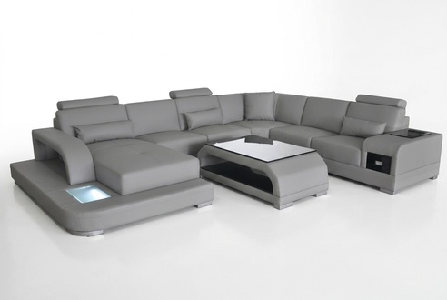 Corner Sofa Upholstery Couch Seat Corner Leather Set Modern U Shape Living Area