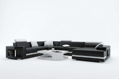 Corner sofa upholstered living room couch sofa living area U-shape seating corner PH2673