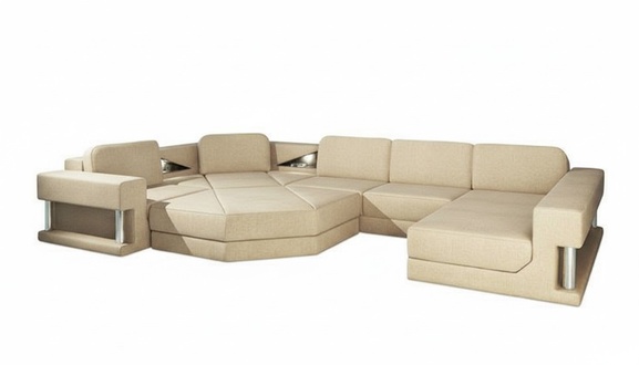 Corner Sofa Upholstery Seat Fabric Couch Sofas Couches U Shape Living Room Furniture New