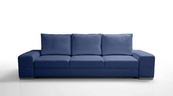 Couch imitation leather sofa noble design designer 3 seater furniture classic furniture xxl