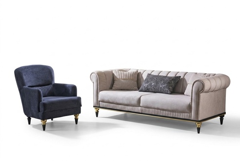 Couch sofa set living landscape lounge sofa seating group upholstered furniture 3+1