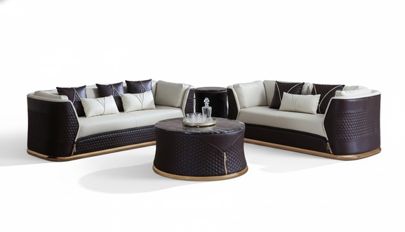 Couch Table Coffee Side Table Design Modern Round Living Room Round Tables Leather New