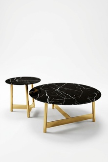 Couch Table Glass Sofa Round Side Tables Metal Italy Furniture Designer