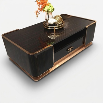 Couch Table Luxury Side Tables Wood High Gloss Designer New Furniture Italian