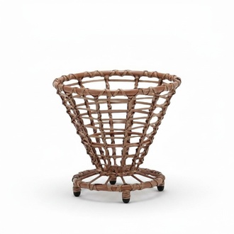 Brown Rattan Coffee Table Side Table Designer Coffee Table Terrace Luxury Furniture