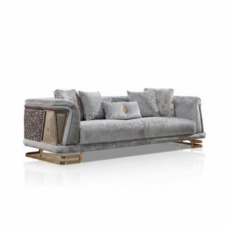 Couch three-seater sofa 3-seater fabric sofa upholstered sofa gray modern sofas