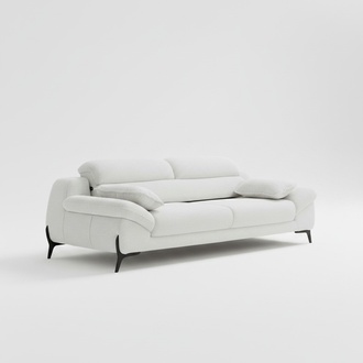 Couch three-seater sofa 3-seater upholstered sofa white modern