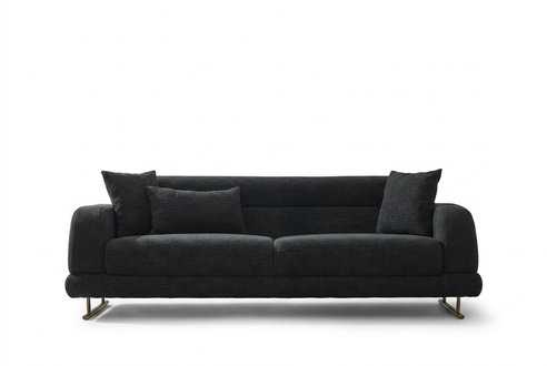 Couch three-seater sofa lounge luxury 3-seater design couches upholstered sofas black