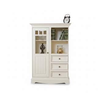 Country House Chest of Drawers Cupboard Shelves Real Wood High Cupboard Shelf Books Bar Cupboards