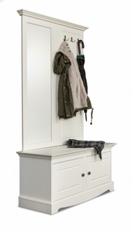 Country Farmers Wardrobe Wood Stand Coat Racks Shoe Cabinet 2pcs Wardrobes