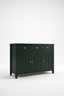 Country House Green Wooden Chests of Drawers Sideboard Tall Cabinet Dresser Sideboard