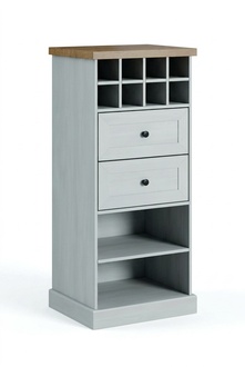 Country House White Cabinet Chest of Drawers Lowboard Sideboard Wood Buffet Chests of Drawers Sideboard