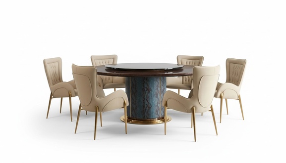 Croco Dining Room Table Round Tables Dining Table Wood Designer Dining Room Furniture New
