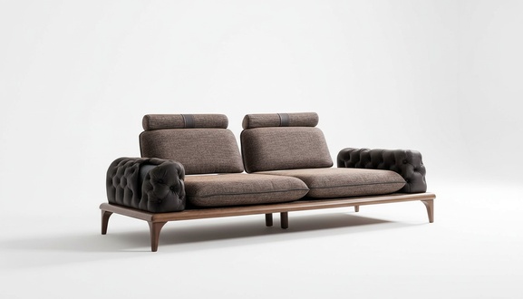 Cuddly sofa upholstered sofa comfort sofa 3-seater sofa three-seat couch sofa couch
