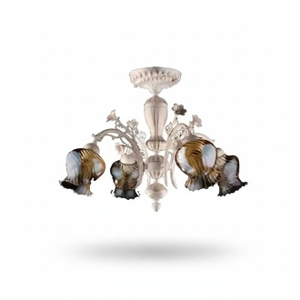 Ceiling lamp ceiling chandelier flowers chandelier lamp glass