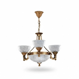 Ceiling lamp chandelier ceiling light lamp chandelier glass gray gold