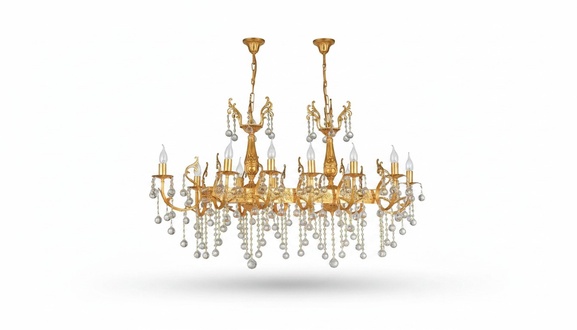 Chandelier Luxury Ceiling Chandelier Ceiling Lamp Lustre Gold Crystal Lamp