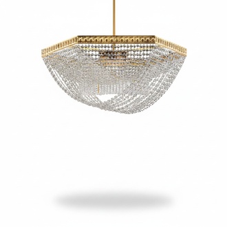 Chandelier Luxury Gold Chandelier Ceiling Lamp Crystal Art
