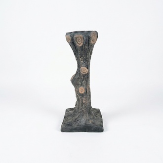 Abstract decorative stand figure in dark tones colored 71cm