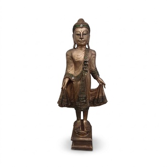 Malaysian Buddha figure decorative sculpture statue 89 cm height B73