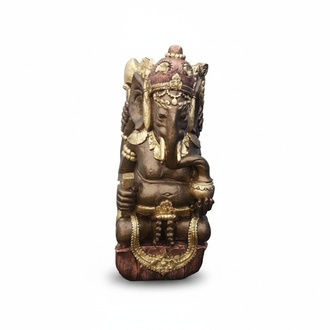 Buddhist traditional decorative elephant figure sculpture statue 68 cm height (B69)
