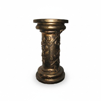 Decorative pillar figure statue in antique column style 50 cm height (C2)