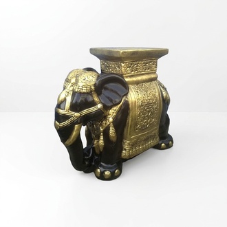 Decorative gloss elephant figure statue sculpture made of acrylic material 45cm