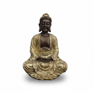 Meditating Buddha figure decoration sculpture statue 34 cm height (B46)